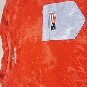 Nike Tie Dye Patriotic‎ Graphic T-Shirt Medium Unisex American Flag Red Blue